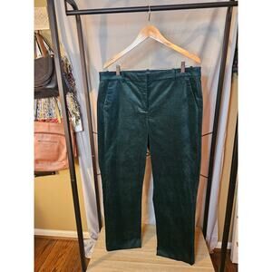 J. Crew Factory Dark Green Wide Leg Pants
